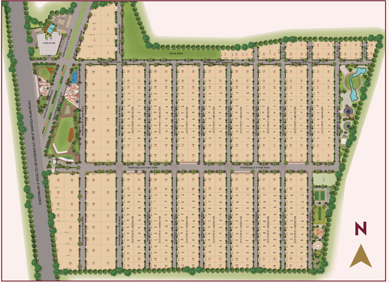 Entrance visual for Sanctuary gated community